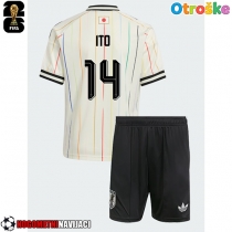 Otroške Nogometnih dresov Japonska Junya Ito #14 Gostujoči SP 2026 Kratki rokavi (+ hlače)